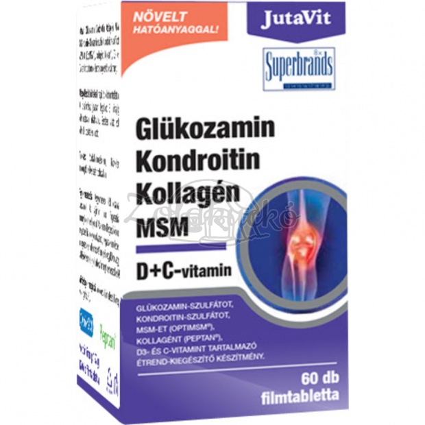 JutaVit Glükozamin-Kondroitin-Kollagén-MSM D+C filmtabletta 60 db